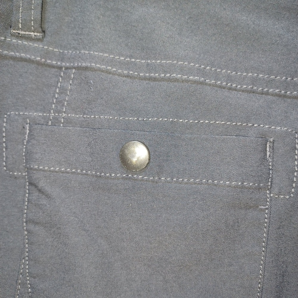 Kuhl Trekr Kapri Crop Pant Size 10 Stretch Gray Hiking Outdoor Travel Athleisure - Picture 8 of 10